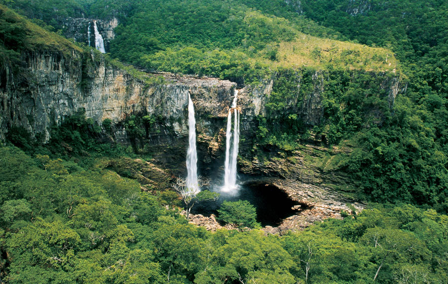 Saltos do Rio Preto - Atrativos na Chapada dos Veadeiros