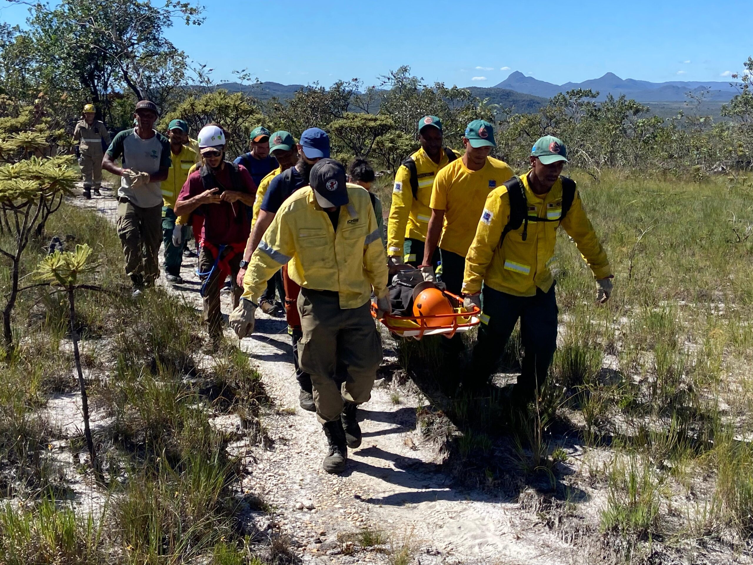 Simulado de Resgate em Áreas de visitação do Parque Nacional da Chapada dos Veadeiros